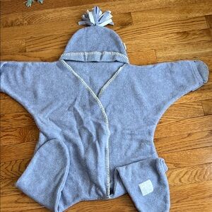 Soft Purple Hooded Baby Wrap